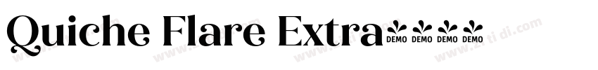 Quiche Flare Extra字体转换